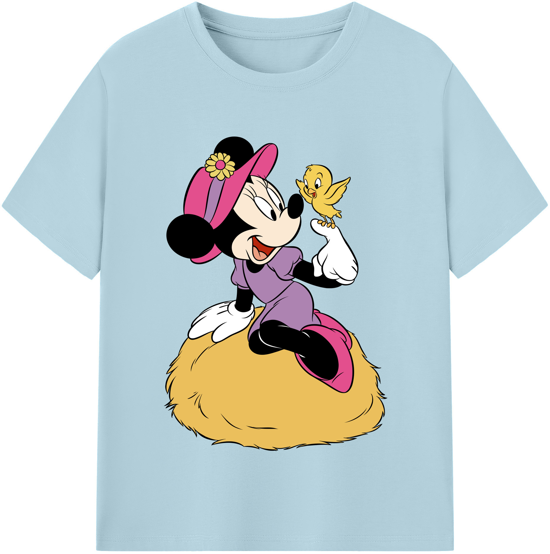 （画像用） ミッキーマウス Mickey Mouse 綿100％半袖Tシャツ（フロントプリント）